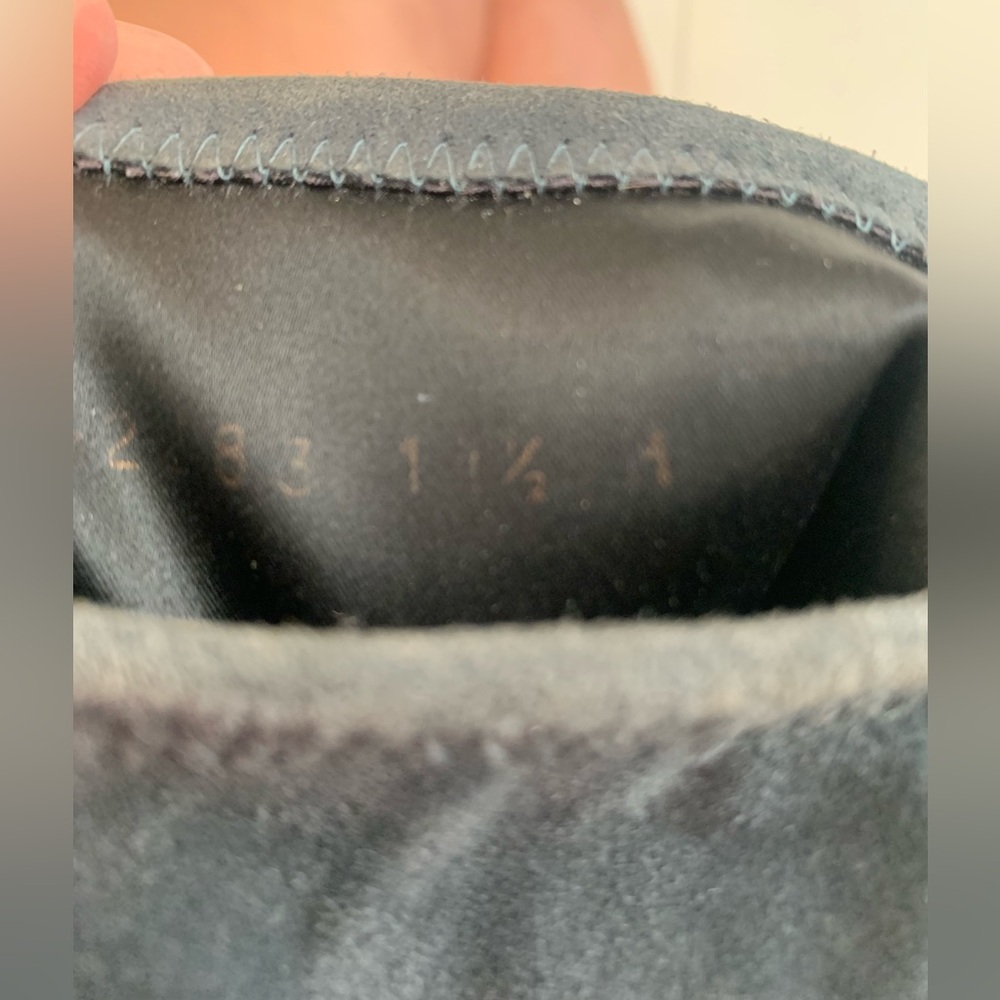 Stuart Weitzman Blue/Dark Gray Suede Ankle Boots - Picture 16 of 16